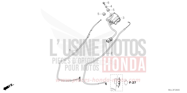 SERVO MOTOR for CB1000F "Big One" MAT BALLISTIC BLACK METALLIC (NHA86) from 2025
